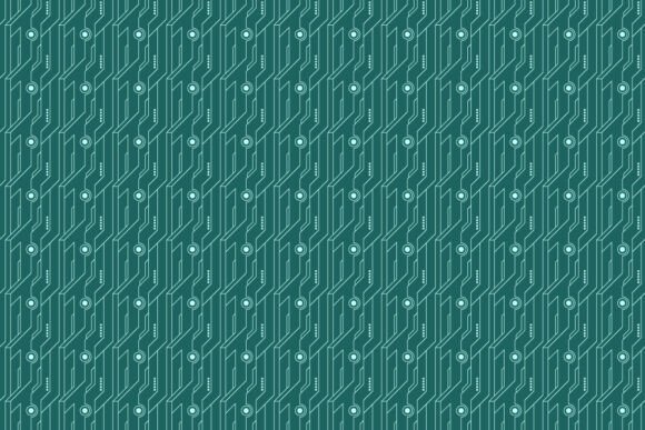 Download Green Circuit Board Geometric Pattern - Premium Bundle