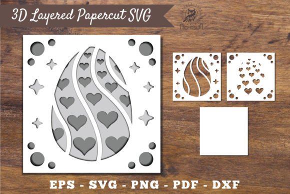 Download 3D Easter Egg Layered Papercut SVG 4 - Egg Collection