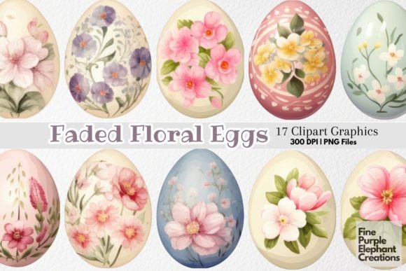 Download Cute Shabby Chic Easter Eggs PNG Clipart - Egg Collection