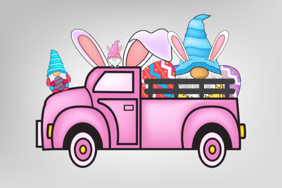 Download Easter Gnome Truck with Eggs - Egg Collection