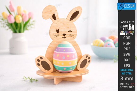 Download Easter Egg Holder Laser Cut | Bunny - Egg Collection