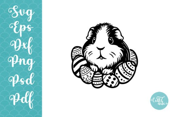 Download Guinea Pig Cute Easter Eggs SVG Art - Egg Collection