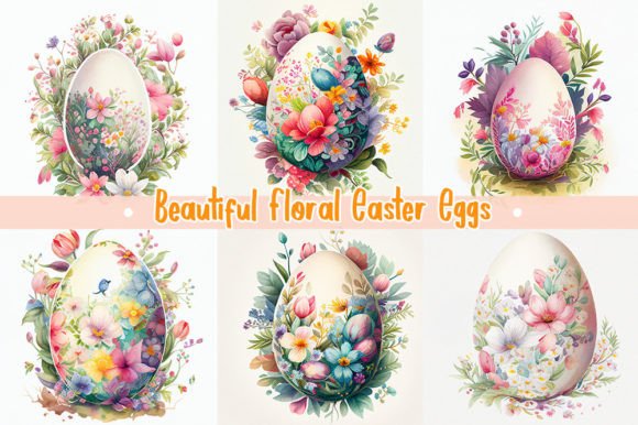 Download Beautiful Floral Easter Eggs | Colorful - Egg Collection