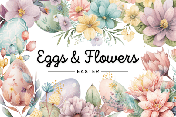 Download Easter Eggs Floral Watercolor - Egg Collection