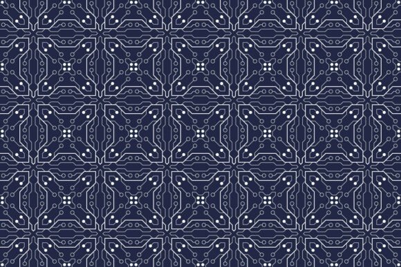 Download Circuit Board Geometric Pattern - Premium Bundle