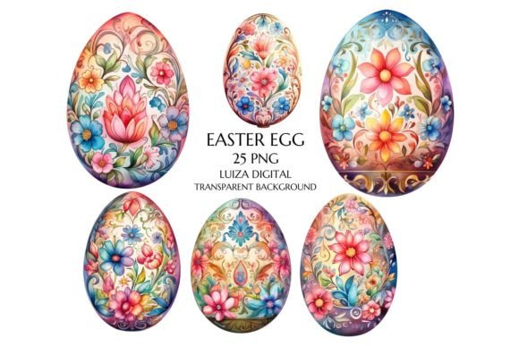 Download Watercolor Easter Eggs Clipart, - Egg Collection