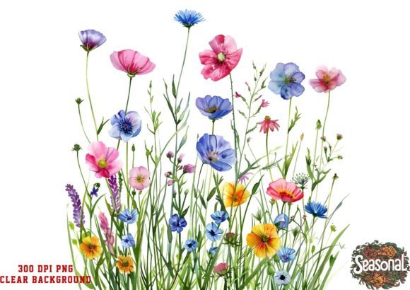 Download Wildflower Meadow, Gardening Clipart - Wildflower meadow Collection