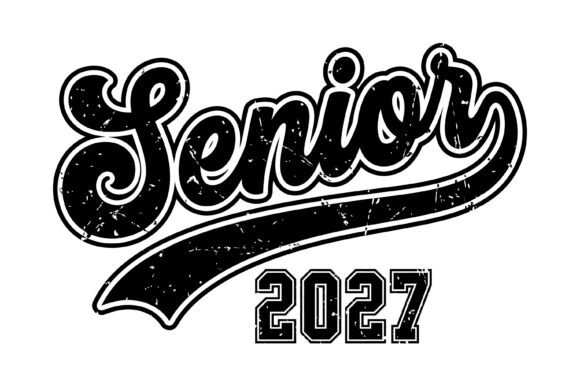 Download Senior 2027 Vintage Typography Design - Typography design Collection