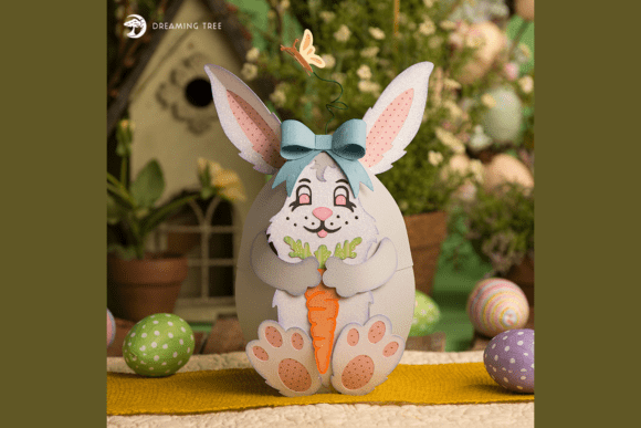 Download Easter Bunny Egg Box SVG - Egg Collection
