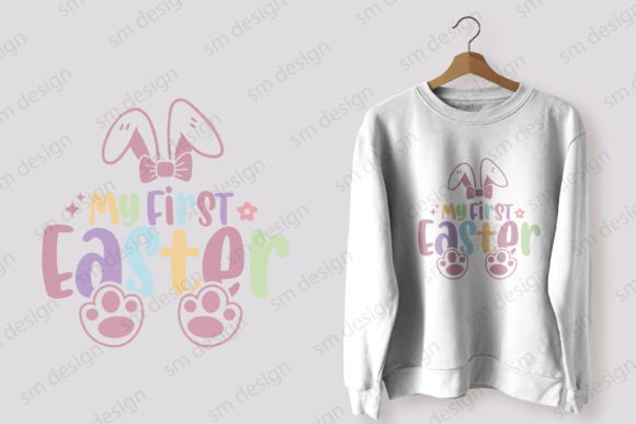 Download My First Easter SVG Typography Design - Typography design Collection
