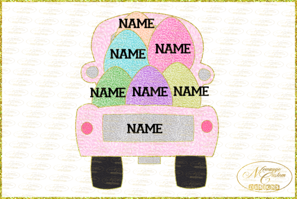 Download Faux Chenille Easter Truck with Eggs - Egg Collection