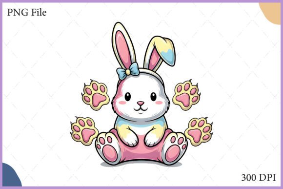 Download Kawaii Easter Bunny with Egg PNG Clipart - Egg Collection