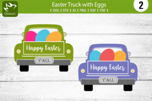 Download Easter Truck with Eggs Graphic - Egg Collection