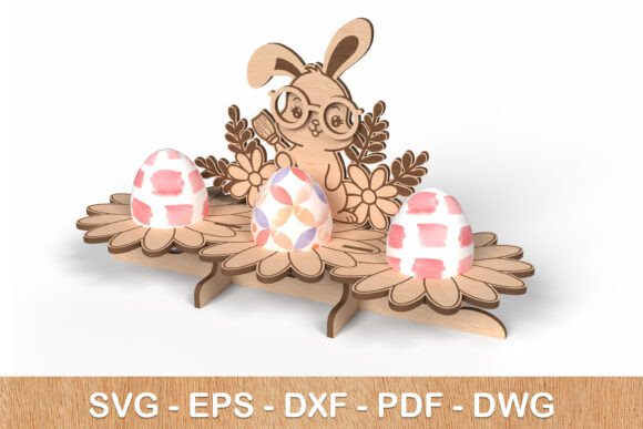 Download Laser Cut Easter Egg Stand SVG - Egg Collection