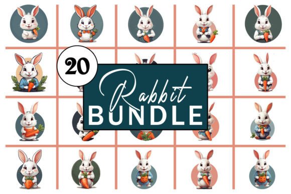 Download Rabbit, Bunny T Shirt BUNDLE, Easter Day - T shirt bundle Collection