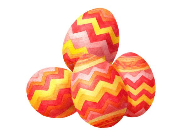 Download Multicolor Zigzag Easter Egg PNG - Egg Collection